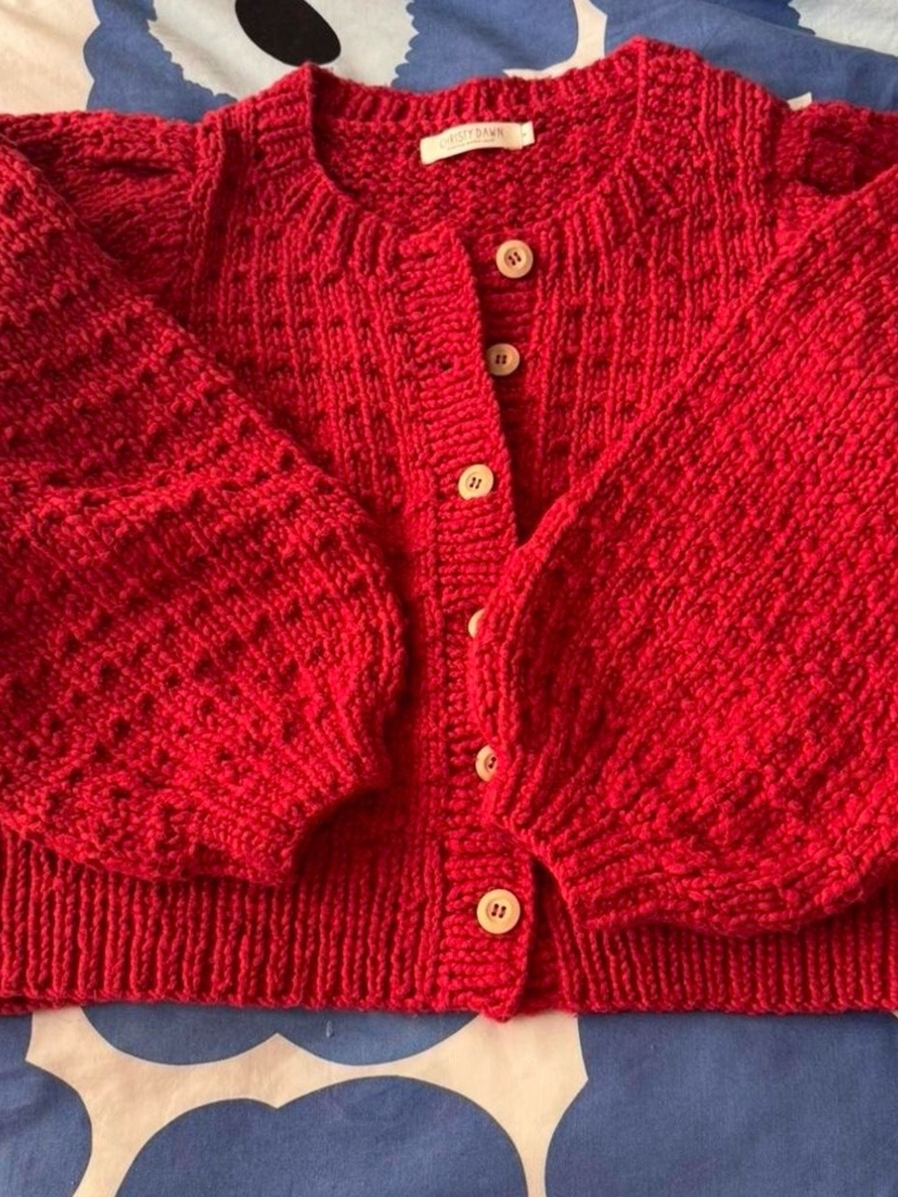 Christy Dawn Nola cardigan in crimson